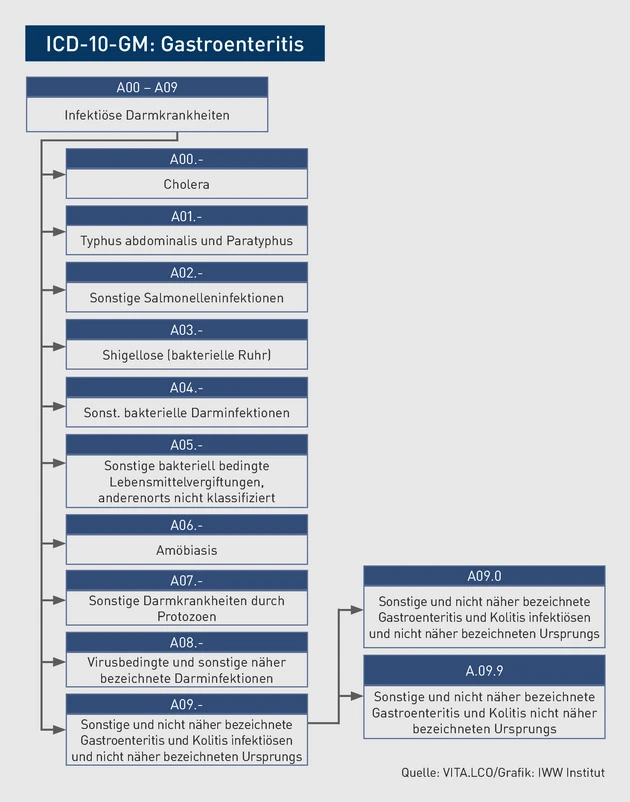 AAA_Grafik_ICD-10-Baum_Gastroenteritis.eps (© IWW Institut)